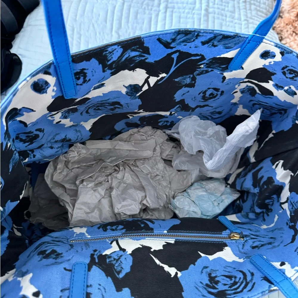 Talbots Sky Blue Tote Bag - Picture 2 of 8